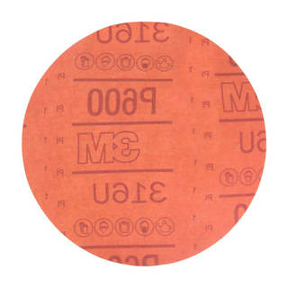 3M Hookit Red Abrasive Disc, 01189, 6 in, P600, 50 discs per carton