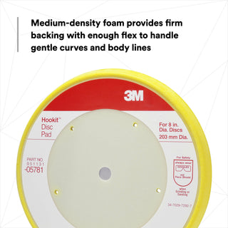 3M Hookit Disc Pad Dust Free, 05781, 8 in