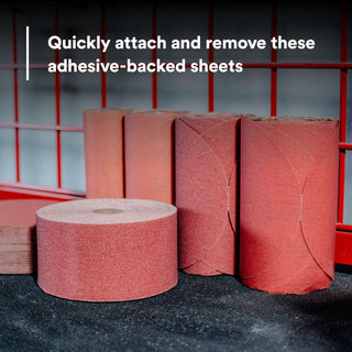 3M Red Abrasive Stikit Sheet Roll, 01681, P400, 2-3/4 in x 25 yd