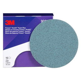 3M Trizact Hookit Foam Disc 30362, P5000, 3 in, 15 Discs/Carton