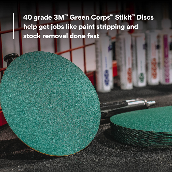 3M Green Corps Stikit Production Disc, 01550, 8 in, 40, 50 discs per
carton