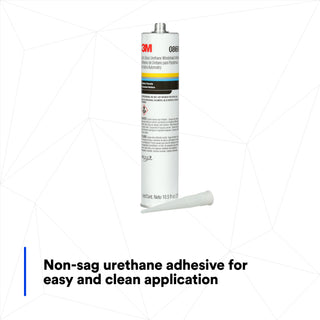 3M Auto Glass Urethane Windshield Adhesive, 08693, 10.5 fl ozCartridge