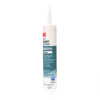 3M Marine Grade Silicone Sealant, PN08027, White, 304 mL Cartridge