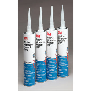 3M Marine Adhesive Sealant 5200FC, Fast Cure, White, 3 oz Tube