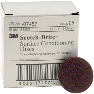 Scotch-Brite Surface Conditioning Disc, SC-DH, 07457, A/O Medium, 2 inx NH