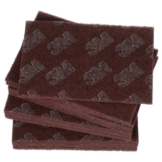 Scotch-Brite Production Hand Pad 8447, HP-HP, A/O Very Fine, Maroon, 6in x 9 in