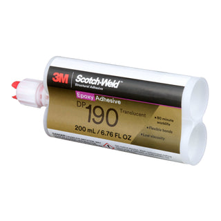 3M Scotch-Weld Epoxy Adhesive DP190, Translucent, 200 mL Duo-Pak