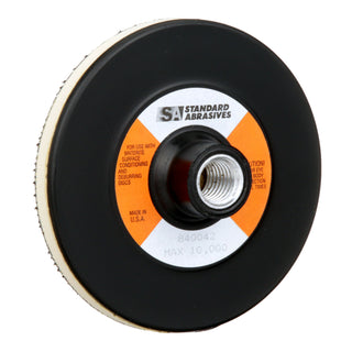 Standard Abrasives Hook and Loop Disc Pad 840042, 4-1/2 in x 5/8 in-11F