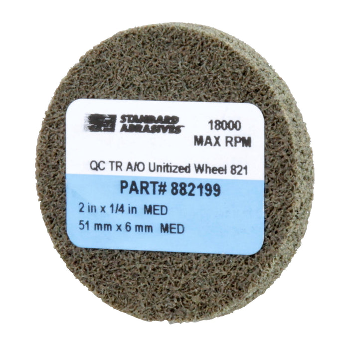Standard Abrasives Quick Change TR A/O Unitized Wheel 882199, 821 2 in
x 1/4 in