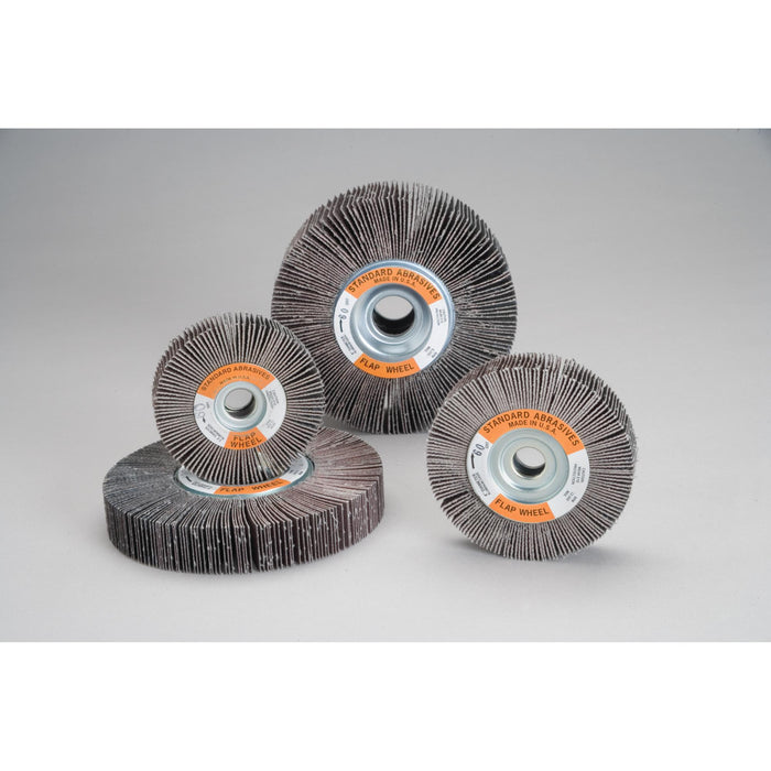 Standard Abrasives Aluminum Oxide Flap Wheel, 661608, 120, 6 in x 2 in
x 1 in