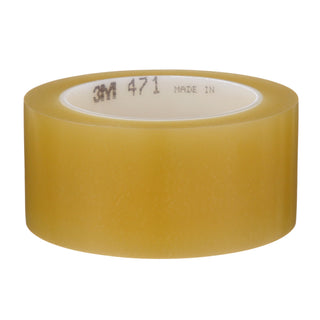 3M Vinyl Tape 471, Transparent, 3 in x 36 yd, 5.2 mil