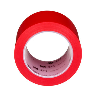 3M Vinyl Tape 471, Red, 3 in x 36 yd, 5.2 mil