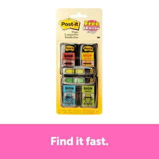 Post-it® Flags 680-SH4VA 1 in. x 1.7 in.