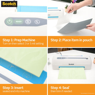 Scotch Self-Sealing Laminating Pouches LS851G Business Card size