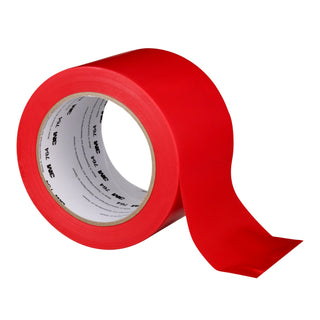 3M General Purpose Vinyl Tape 764, Red, 3 in x 36 yd, 5 mil, 12 Roll/Case