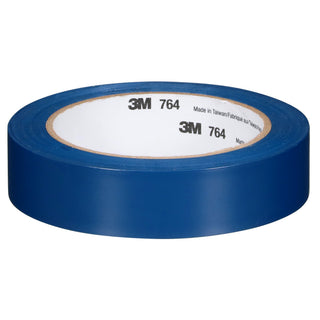 3M General Purpose Vinyl Tape 764, Blue, 1 in x 36 yd, 5 mil, 36 Roll/Case