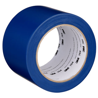 3M General Purpose Vinyl Tape 764, Blue, 3 in x 36 yd, 5 mil, 12 Roll/Case