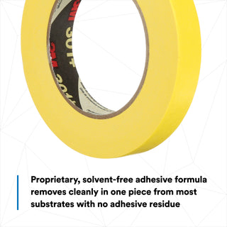 3M Performance Yellow Masking Tape 301+, 18 mm x 55 m, 6.3 mil