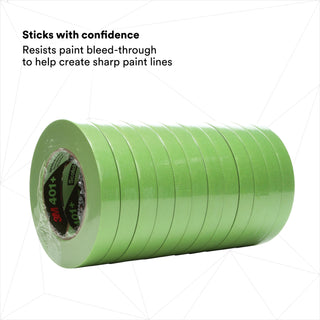 3M High Performance Green Masking Tape 401+, 18 mm x 55 m