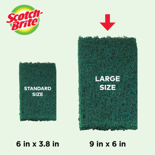 Scotch-Brite® Heavy Duty Scour Pad 220-6X9-3L, 6 in x 9 in