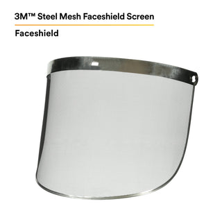 3M Steel Mesh Faceshield Screen W96M 82506-00000, Molded