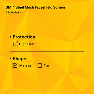 3M Steel Mesh Faceshield Screen W96M 82506-00000, Molded