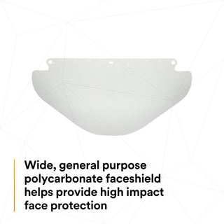 3M Wide Clear Polycarbonate Faceshield WP96X 82582-00000, Flat Stock