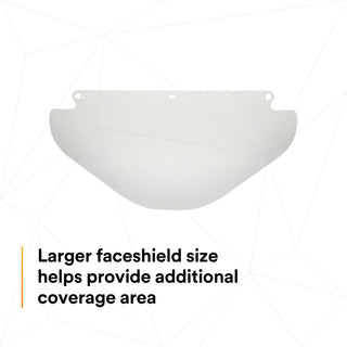 3M Wide Clear Polycarbonate Faceshield WP96X 82582-00000, Flat Stock