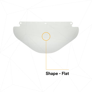 3M Wide Clear Polycarbonate Faceshield WP96X 82582-00000, Flat Stock