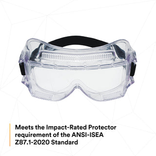 3M Centurion Impact Safety Goggles 452 40300-00000-10, Clear Lens