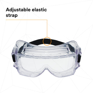 3M Centurion Impact Safety Goggles 452 40300-00000-10, Clear Lens