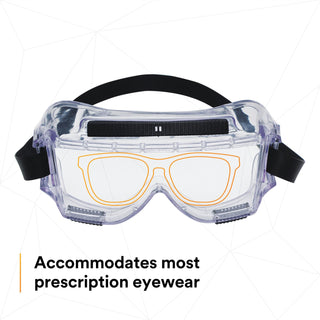 3M Centurion Splash Safety Goggles 454, 40304-00000-10, Clear Lens