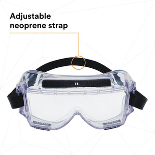 3M Centurion Splash Safety Goggles 454, 40304-00000-10, Clear Lens