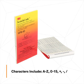 3M ScotchCode Pre-Printed Wire Marker Book SPB-02