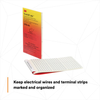 3M ScotchCode Pre-Printed Wire Marker Book SPB-04