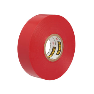 Scotch® Vinyl Color Coding Electrical Tape 35, 1/2 in x 20 ft, Red