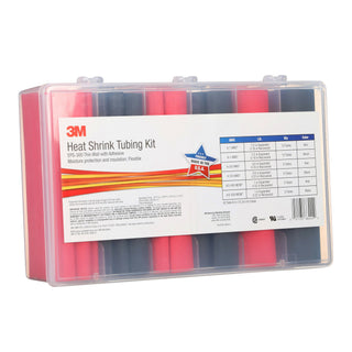 3M Thin-Wall Heat Shrink Tubing EPS-300, Adhesive-Lined, black/red