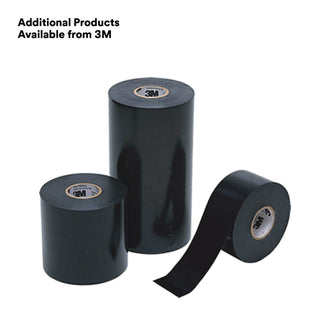 3M Scotchrap Vinyl Corrosion Protection Tape 51, 2 in x 100 ft,Printed, Black