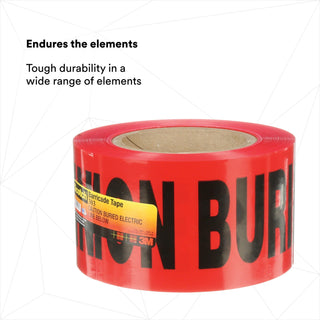 Scotch® Buried Barricade Tape 303, CAUTION BURIED ELECTRIC LINE BELOW