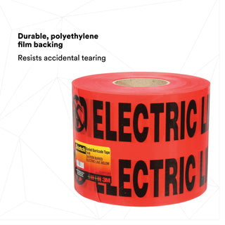 Scotch® Buried Barricade Tape 368, CAUTION BURIED ELECTRIC LINE BELOW