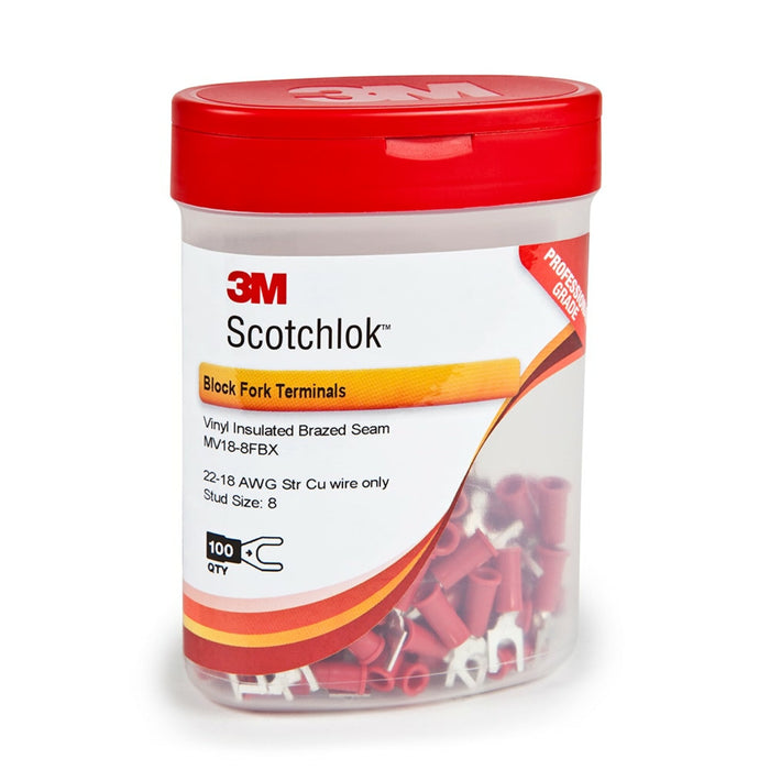 3M Scotchlok Block Fork Vinyl Insulated, MV18-8FBX