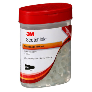 3M Scotchlok S-11-A (Boxed) Nylon-Insulated Butted Seam StandardClosed-End