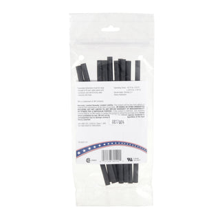 3M Heat Shrink Thin-Wall Tubing FP-301-3/16-6"-Black-10-10 Pc Pks