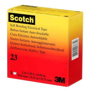 Scotch® Rubber Splicing Tape 23, 2 in x 30 ft, Black, 1 roll/carton