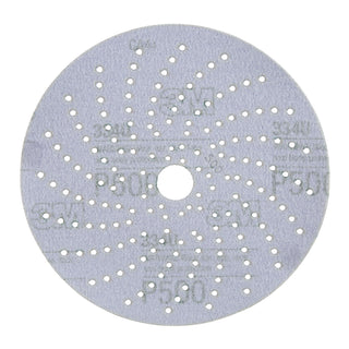 3M Hookit Purple Clean Sanding Disc 334U, 01810, 6 in, P500, 50 discsper carton