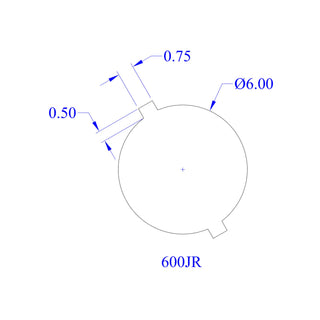 3M Wetordry Cloth Disc 281W, P500, 6 in x NH, Die 600JR