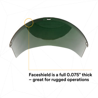 3M Gold-coated Polycarbonate Medium Green Faceshield Window WCP96BG