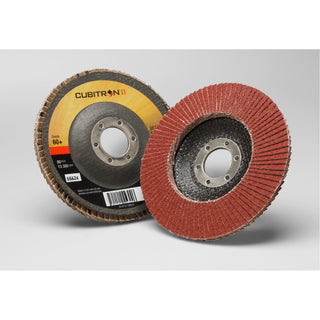 3M Cubitron II Flap Disc 967A, 60+, T29, 4-1/2 in x 7/8 in