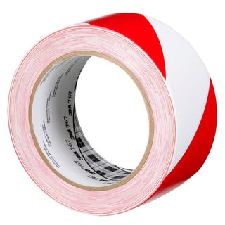 3M Safety Stripe Vinyl Tape 767, Red/White, 2 in x 36 yd, 5 mil, 24Roll/Case