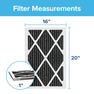 Filtrete Home Odor Reduction Filter HOME00-4, 16 in x 20 in x 1 in